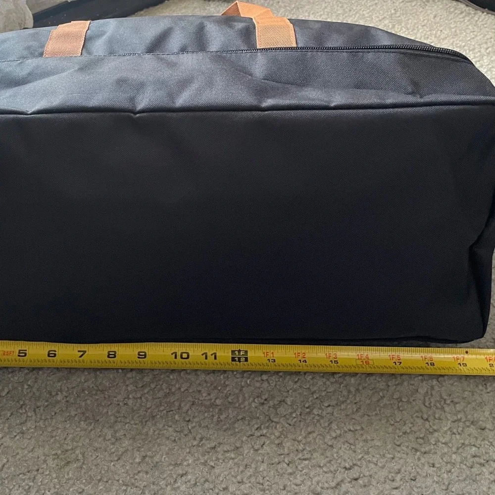 DSW Black and Brown Weekender‎ Bag with Shoe Compartment